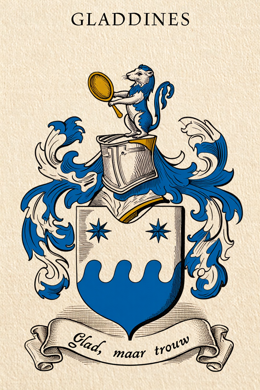 Familiewapen van de achternaam GLADDINES