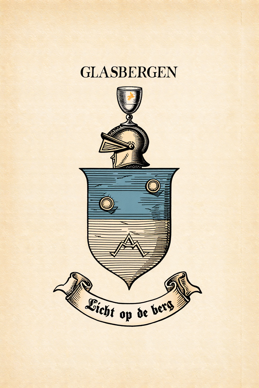 Familiewapen van de achternaam GLASBERGEN (vergrendeld)