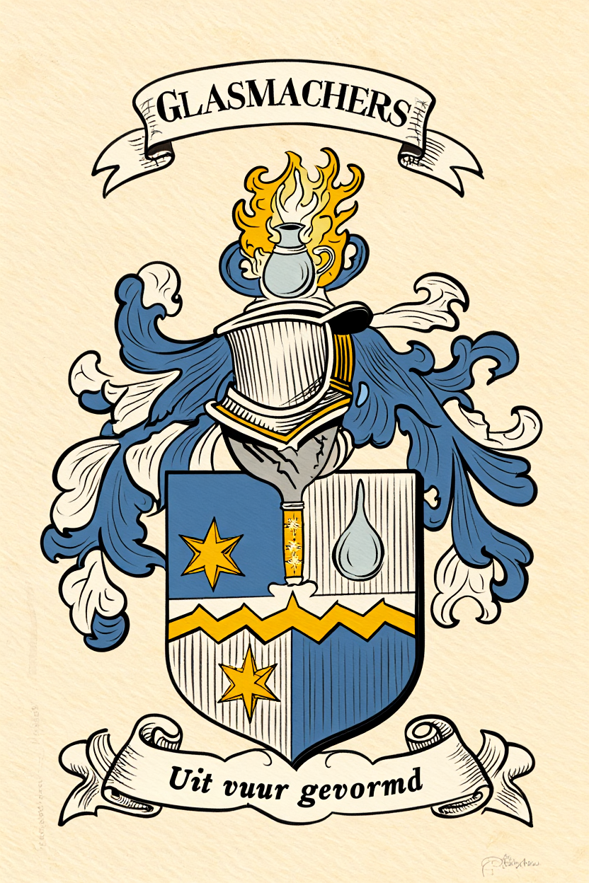 Familiewapen van de achternaam GLASMACHERS