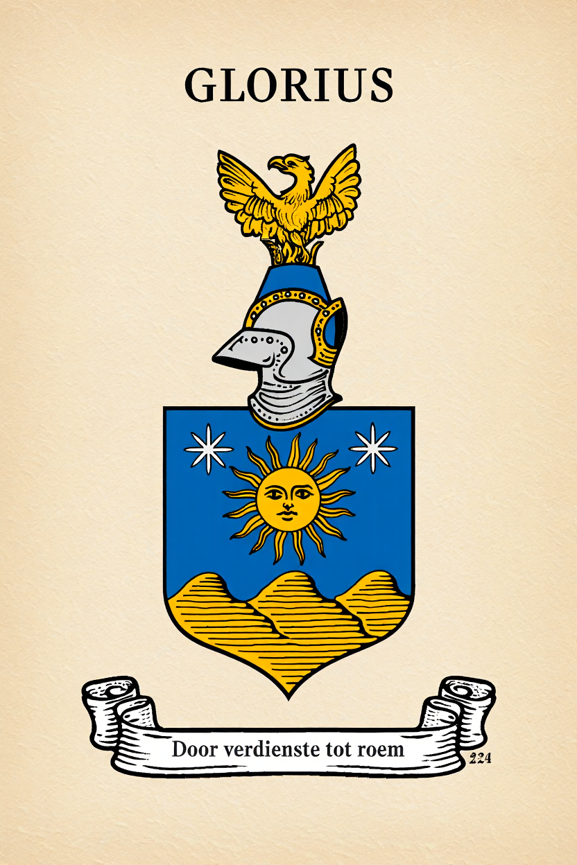 Familiewapen van de achternaam GLORIUS