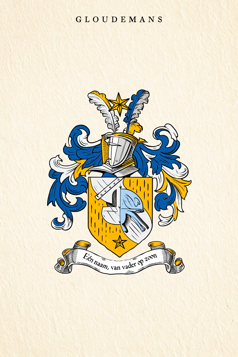 Familiewapen van de achternaam GLOUDEMANS (vergrendeld)