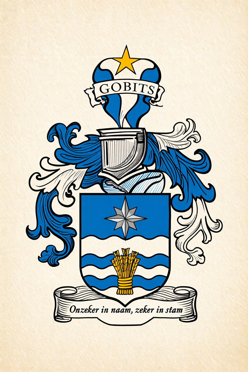 Familiewapen van de achternaam GOBITS (vergrendeld)