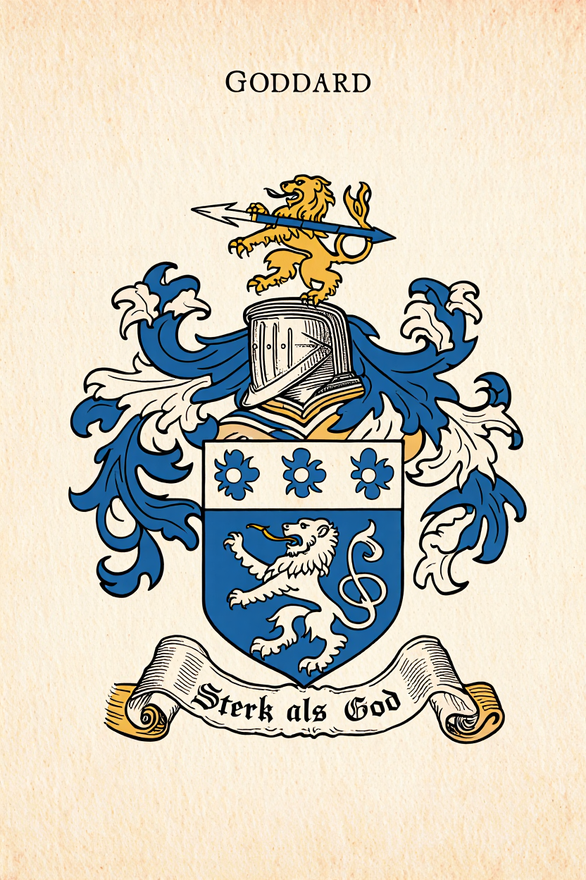Familiewapen van de achternaam GODDARD