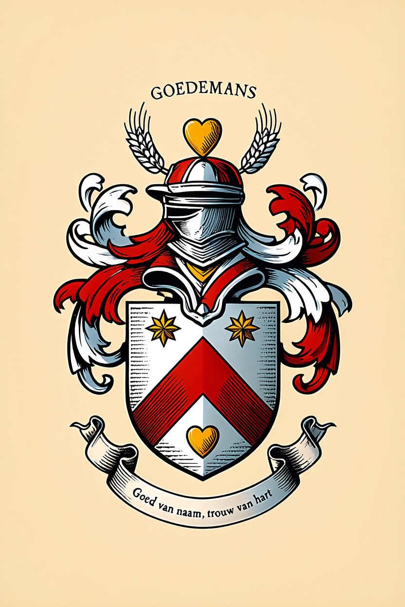 Familiewapen van de achternaam GOEDEMANS (vergrendeld)