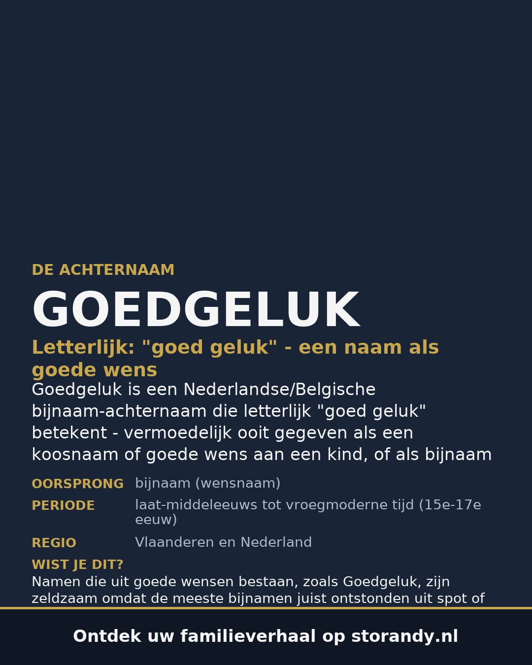 Familiewapen van de achternaam GOEDGELUK