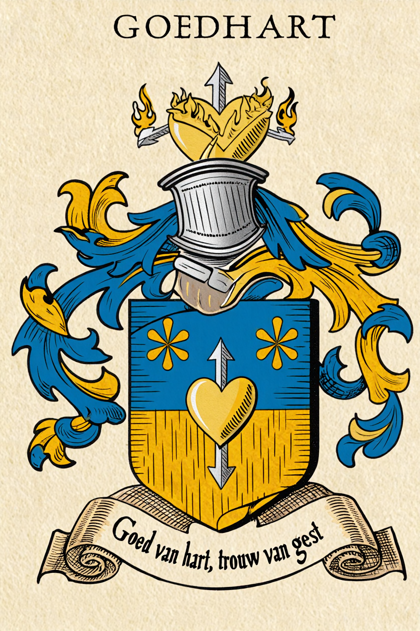 Familiewapen van de achternaam GOEDHART