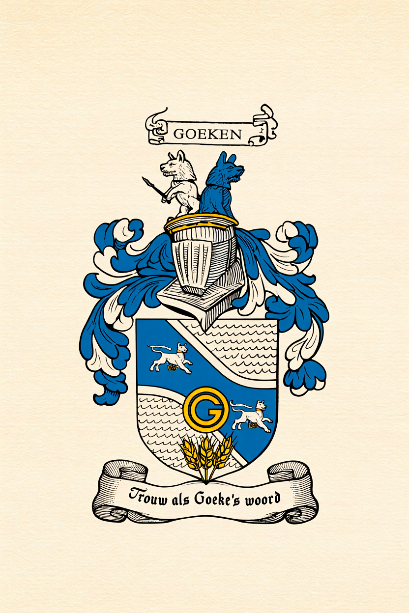 Familiewapen van de achternaam GOEKEN (vergrendeld)