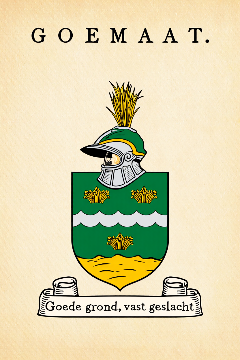 Familiewapen van de achternaam GOEMAAT. (vergrendeld)