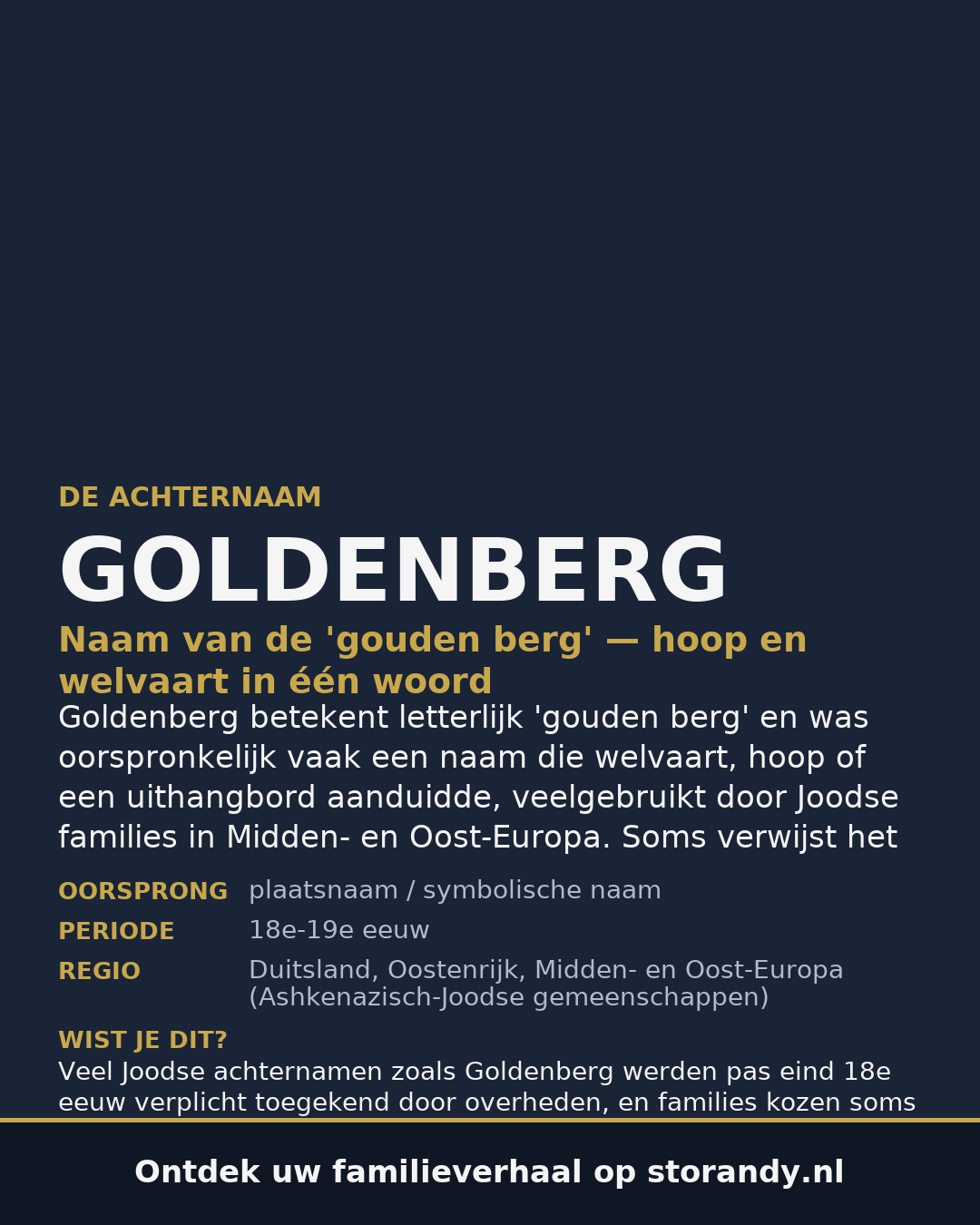 Familiewapen van de achternaam GOLDENBERG
