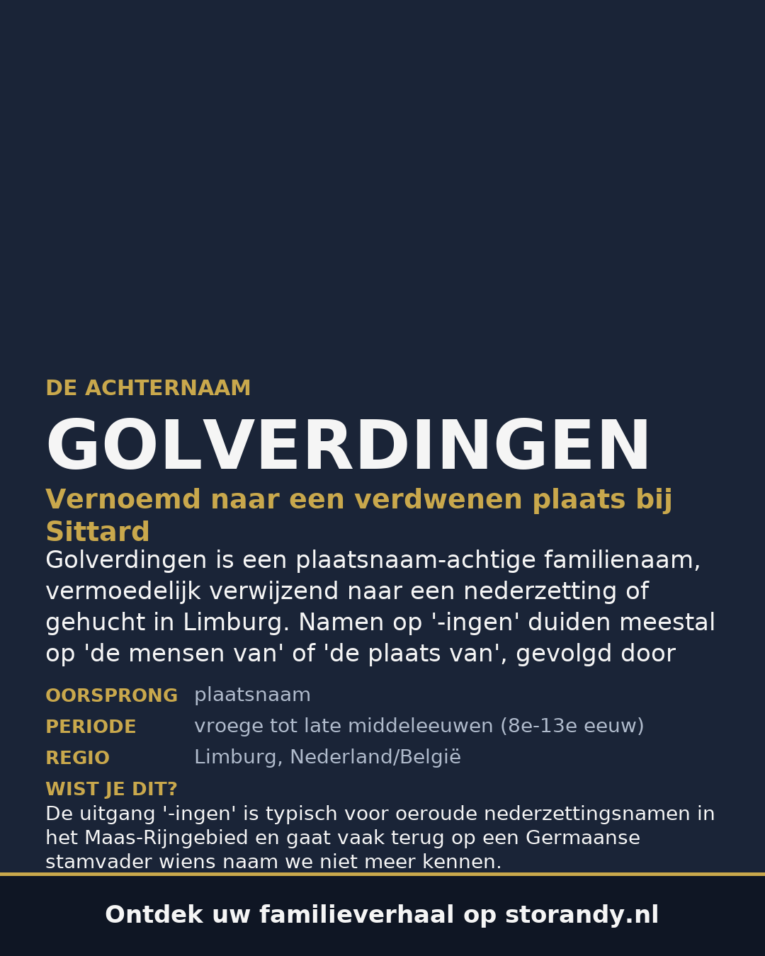 Familiewapen van de achternaam GOLVERDINGEN
