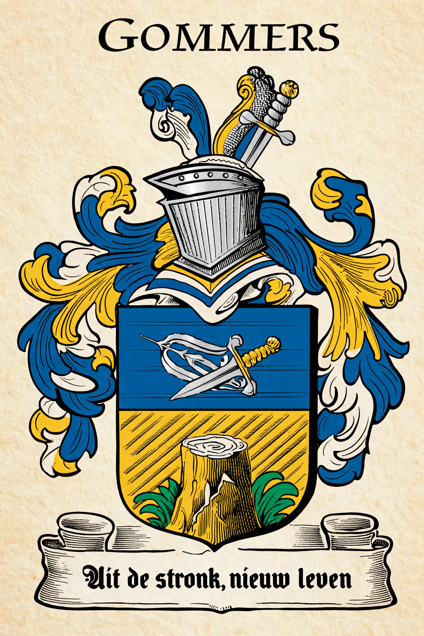 Familiewapen van de achternaam GOMMERS