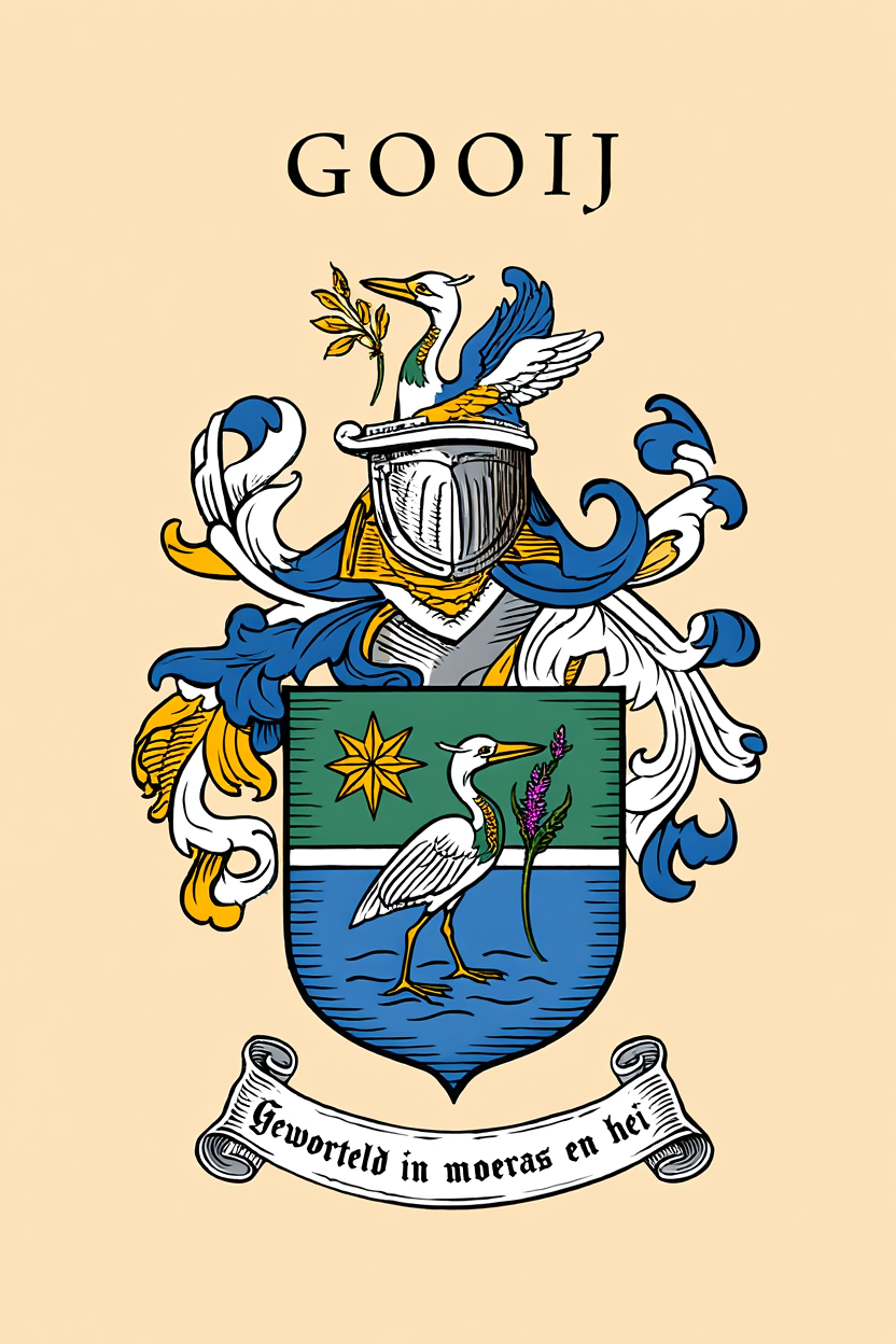 Familiewapen van de achternaam GOOIJ (vergrendeld)