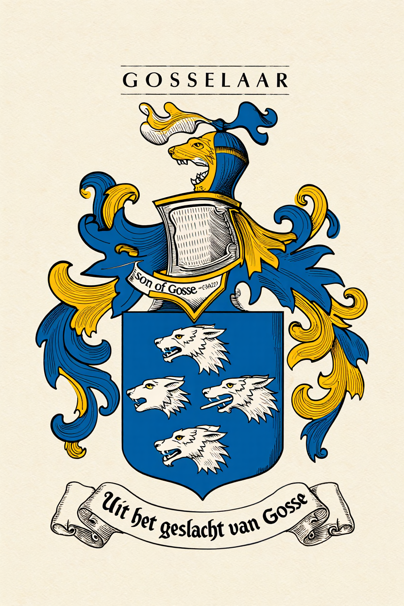 Familiewapen van de achternaam GOSSELAAR