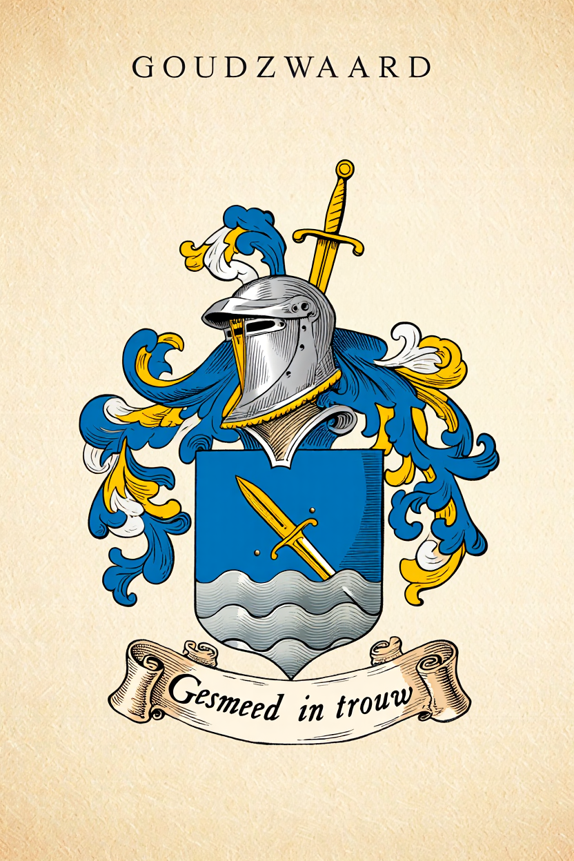 Familiewapen van de achternaam GOUDZWAARD