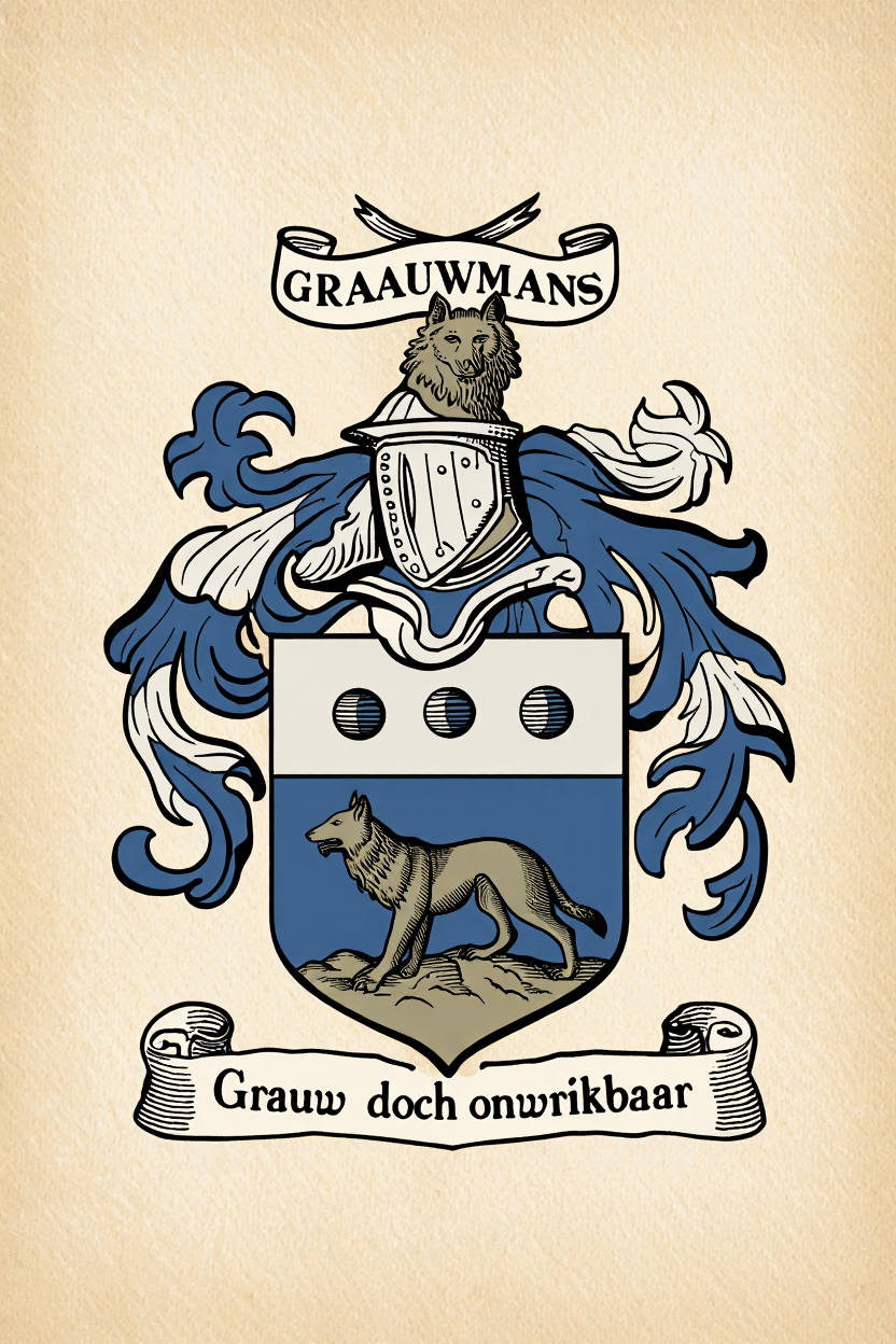 Familiewapen van de achternaam GRAAUWMANS