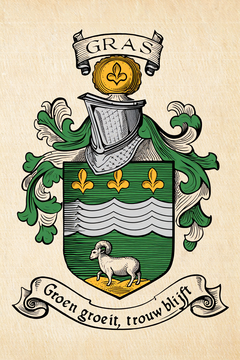 Familiewapen van de achternaam GRAS