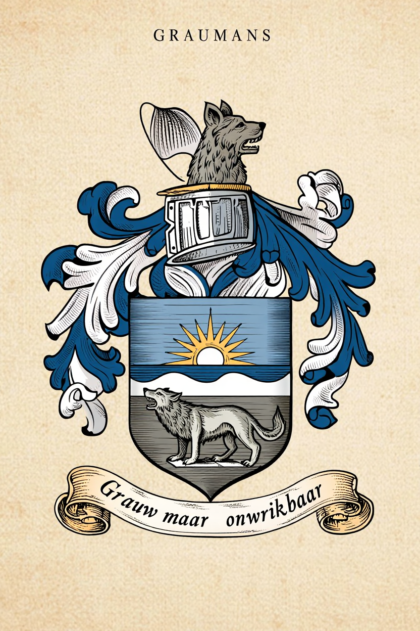 Familiewapen van de achternaam GRAUMANS (vergrendeld)