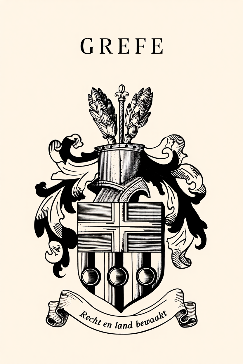 Familiewapen van de achternaam GREFE (vergrendeld)