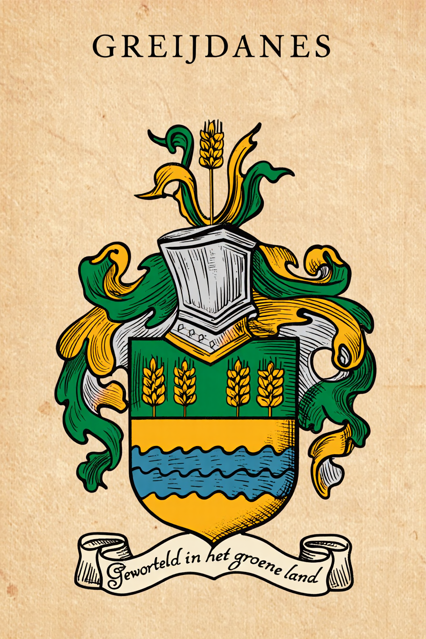 Familiewapen van de achternaam GREIJDANES (vergrendeld)