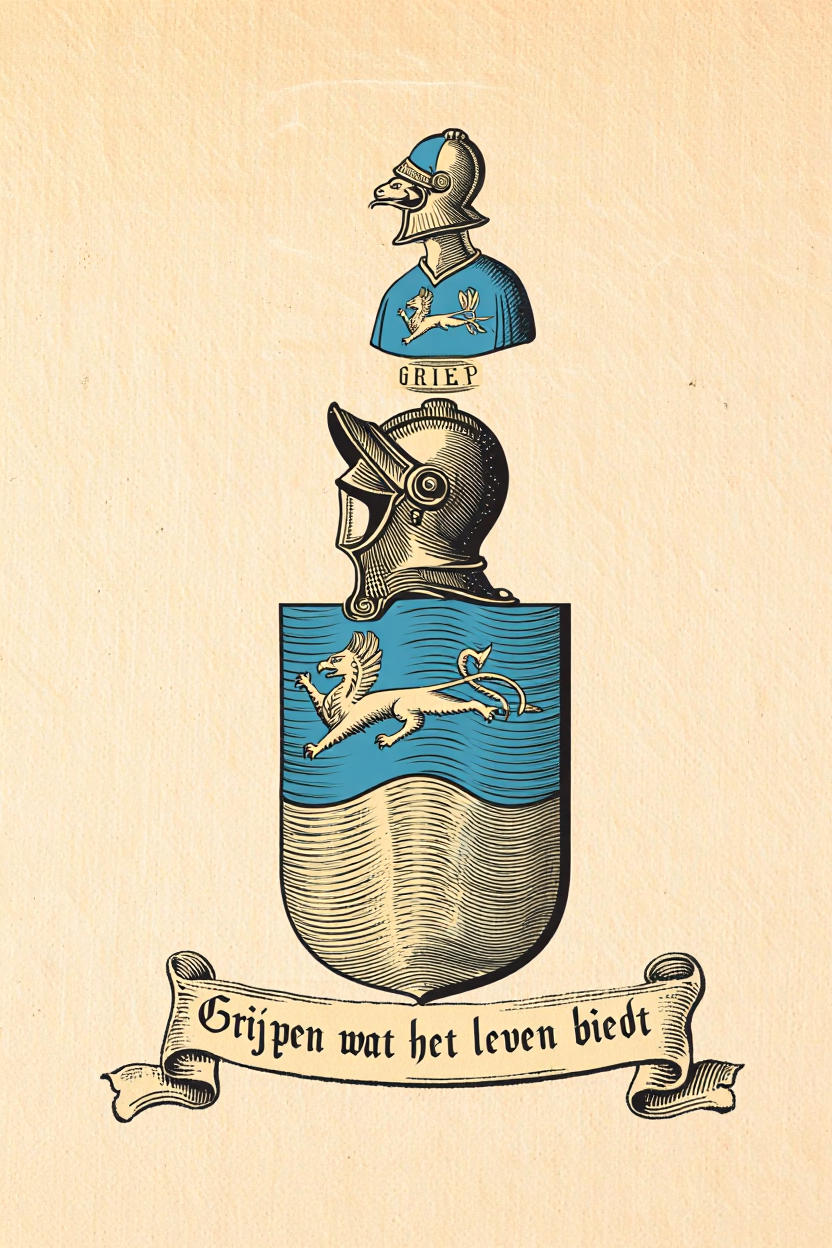 Familiewapen van de achternaam GRIEP (vergrendeld)