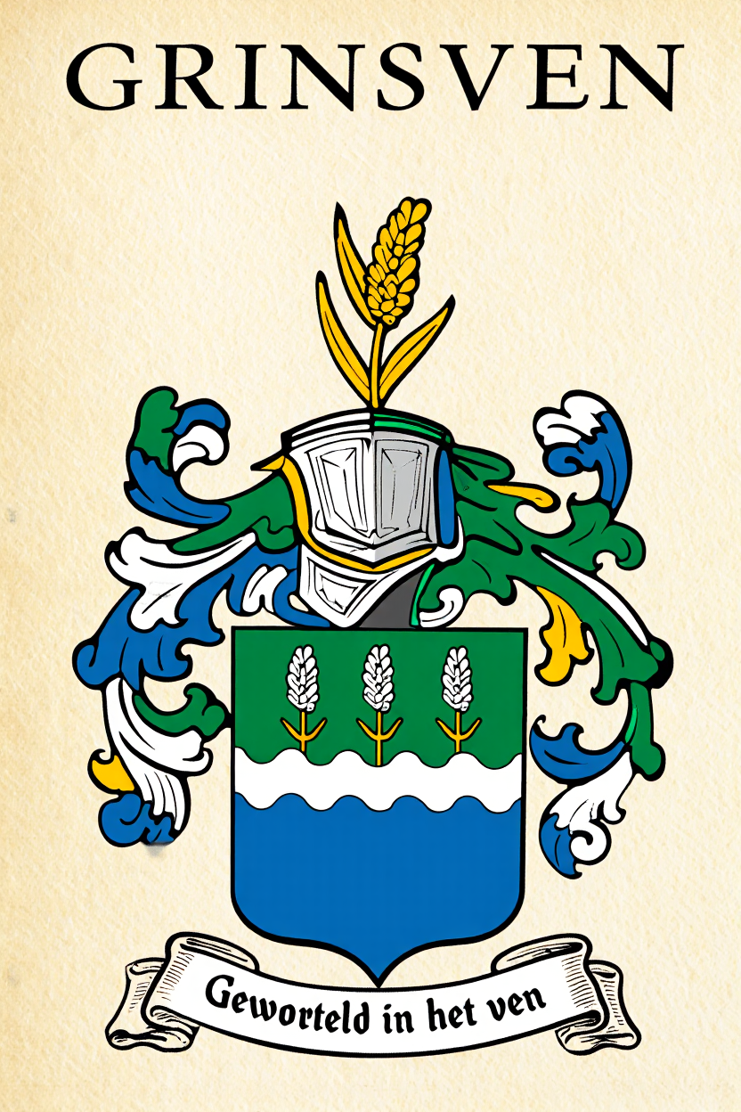 Familiewapen van de achternaam GRINSVEN