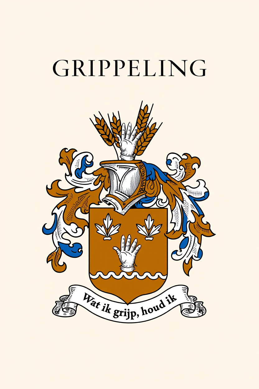 Familiewapen van de achternaam GRIPPELING (vergrendeld)