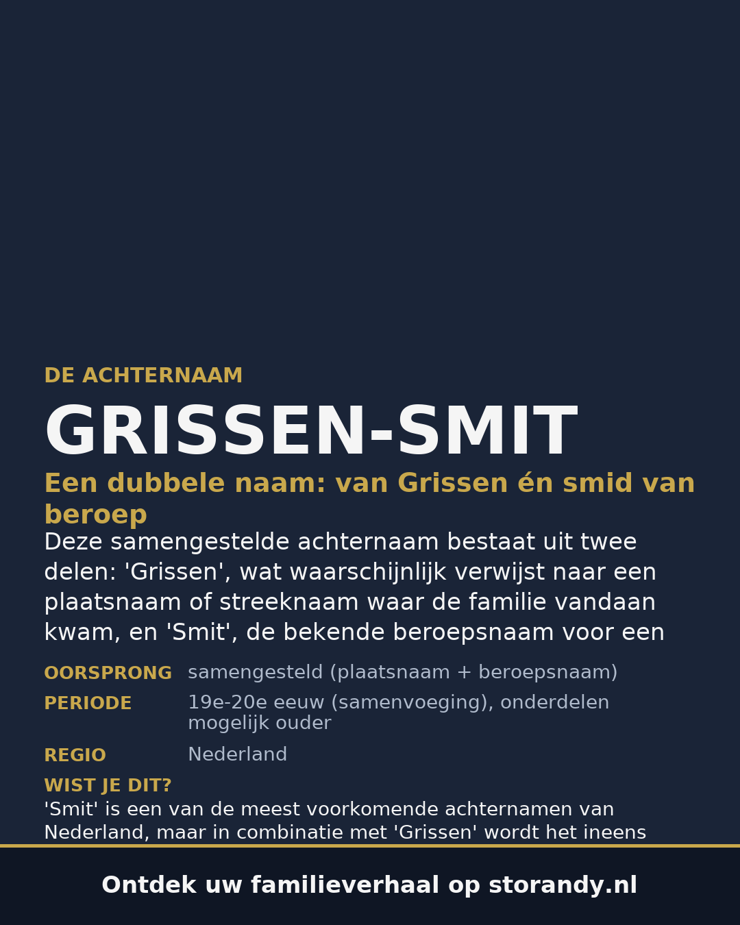 Familiewapen van de achternaam GRISSEN-SMIT