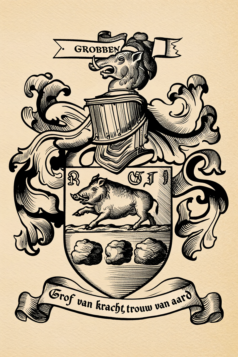 Familiewapen van de achternaam GROBBEN