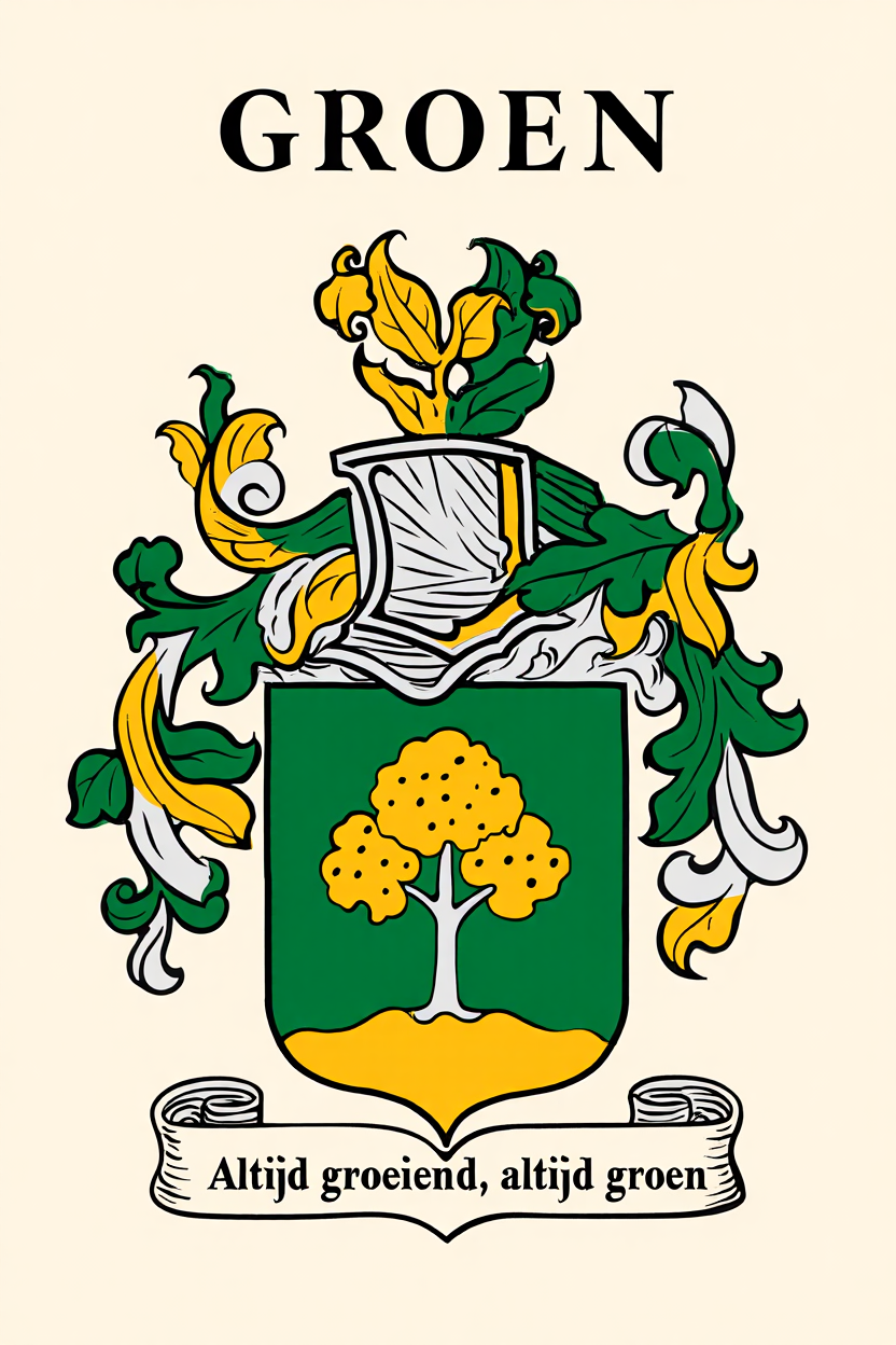 Familiewapen van de achternaam GROEN