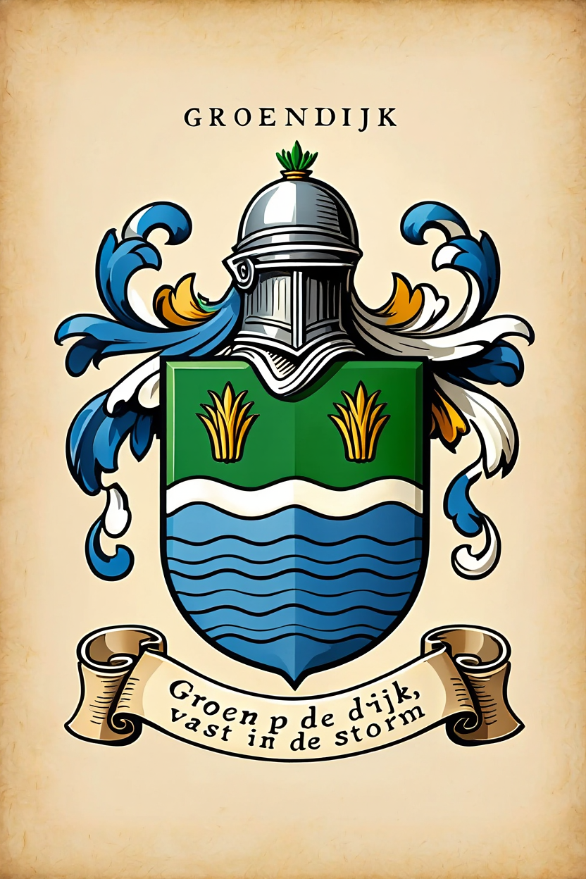 Familiewapen van de achternaam GROENDIJK