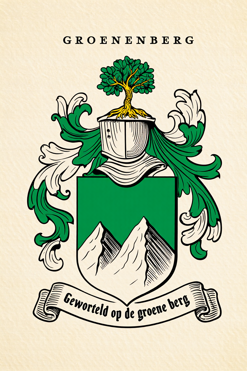 Familiewapen van de achternaam GROENENBERG
