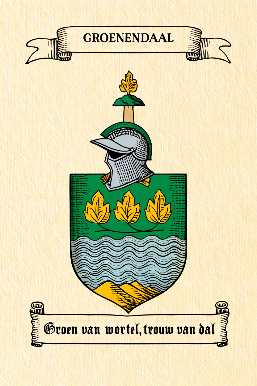 Familiewapen van de achternaam GROENENDAAL
