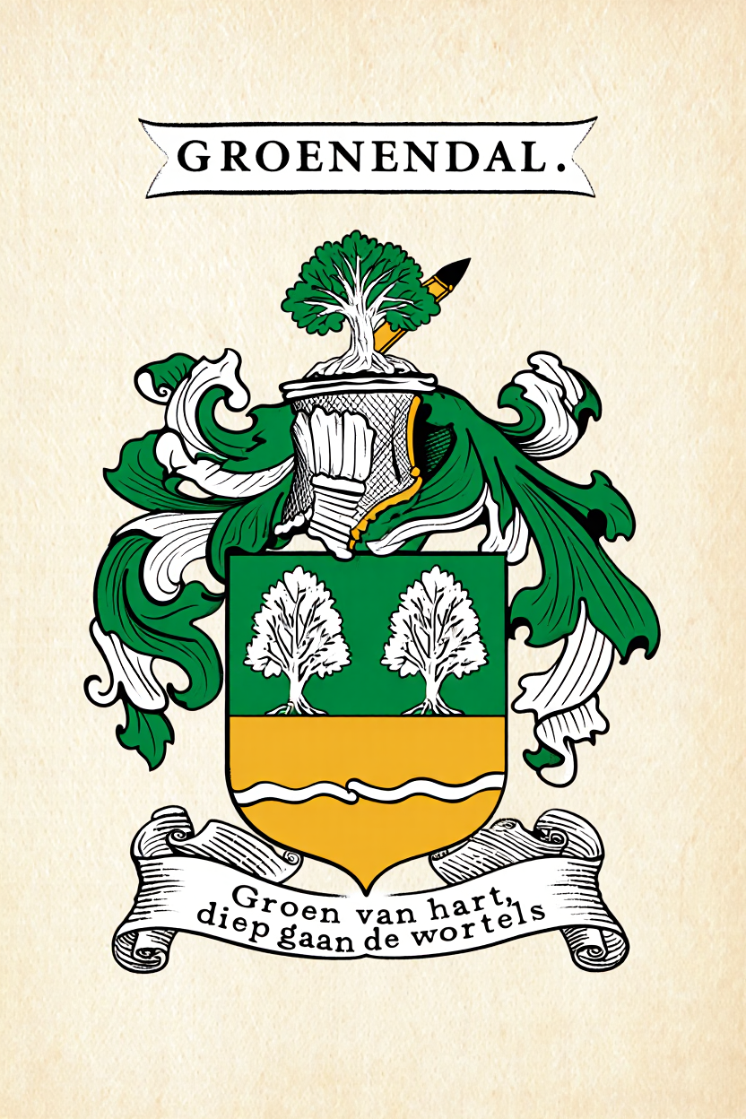 Familiewapen van de achternaam GROENENDAL.