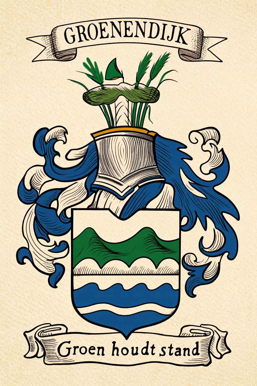 Familiewapen van de achternaam GROENENDIJK