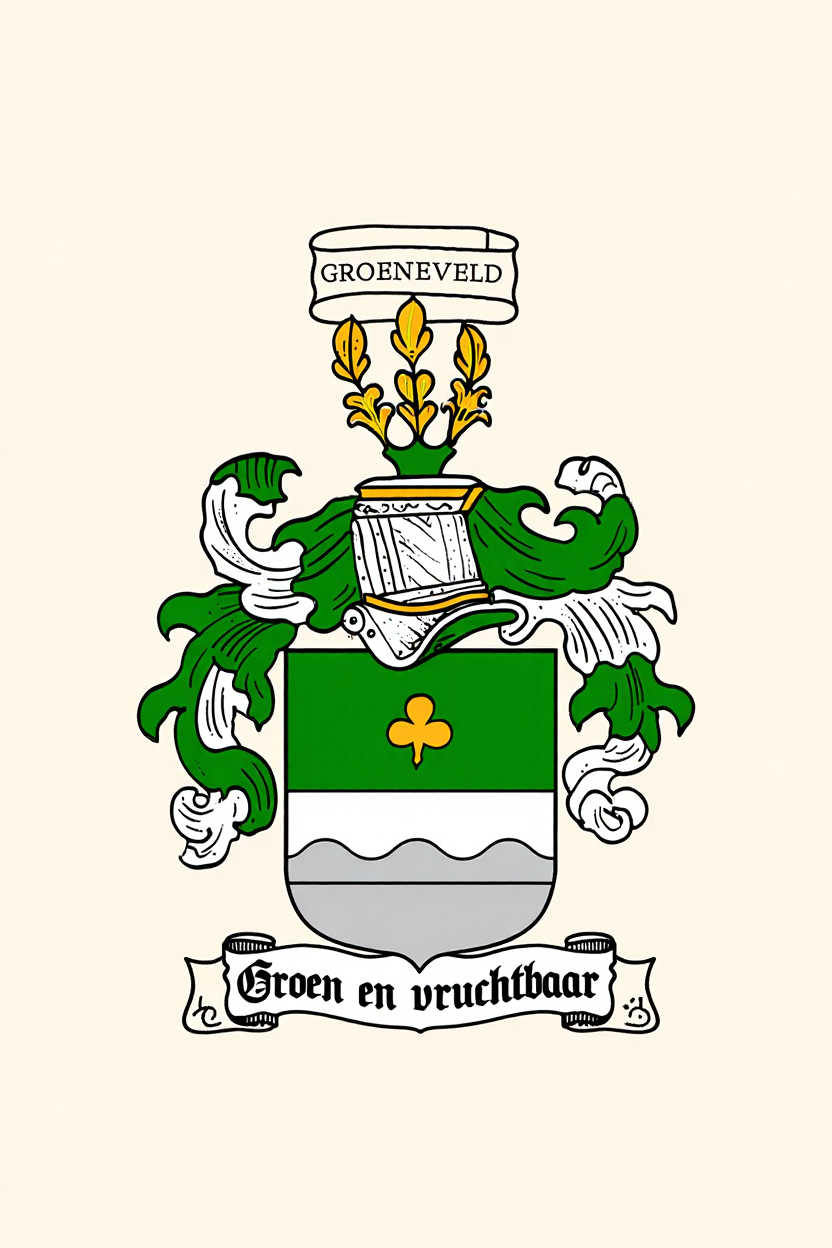 Familiewapen van de achternaam GROENEVELD