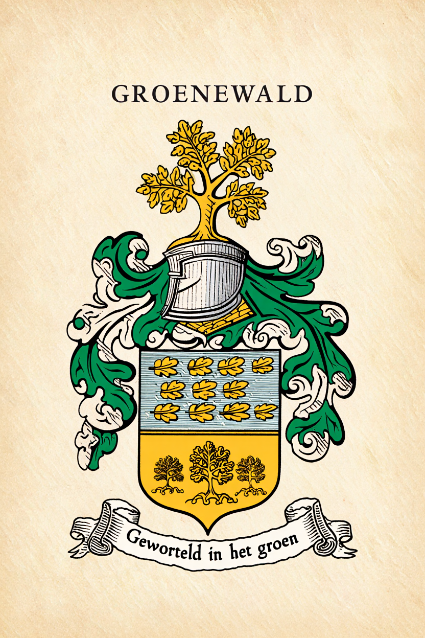Familiewapen van de achternaam GROENEWALD