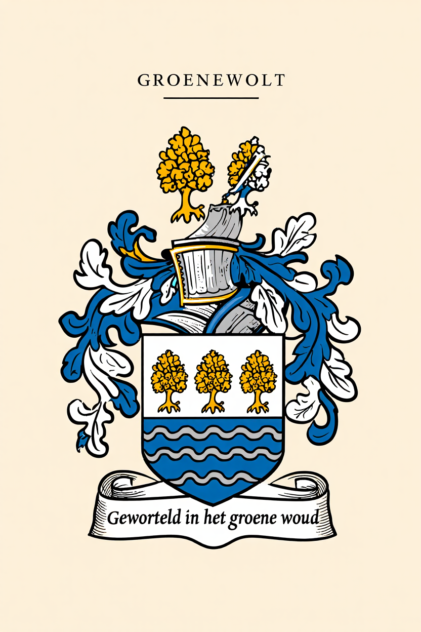 Familiewapen van de achternaam GROENEWOLT