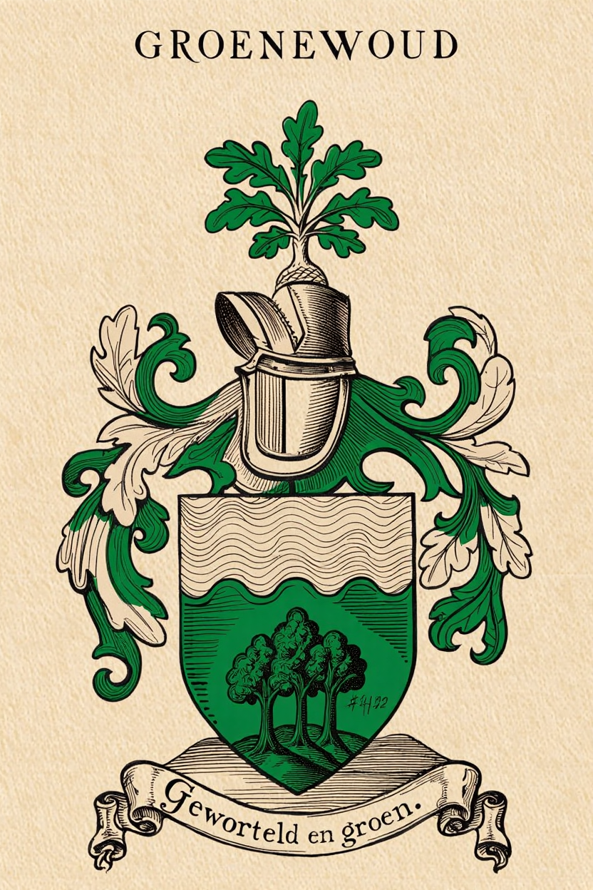 Familiewapen van de achternaam GROENEWOUD