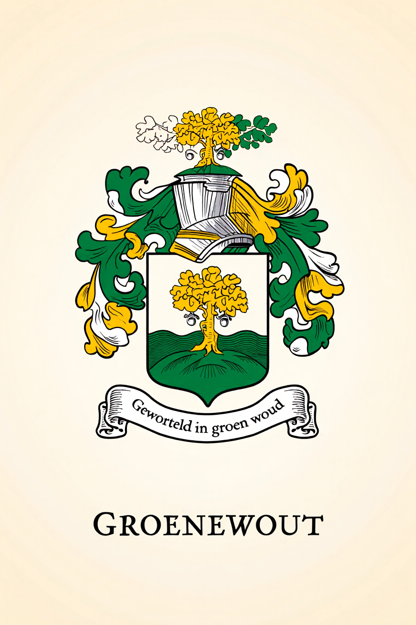 Familiewapen van de achternaam GROENEWOUT