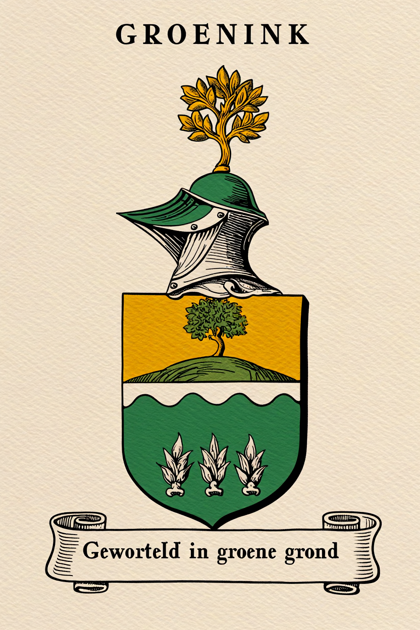 Familiewapen van de achternaam GROENINK