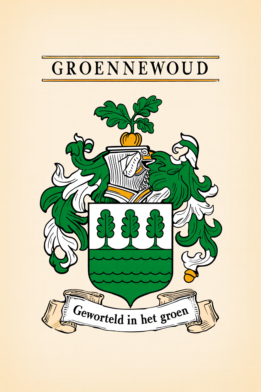 Familiewapen van de achternaam GROENNEWOUD
