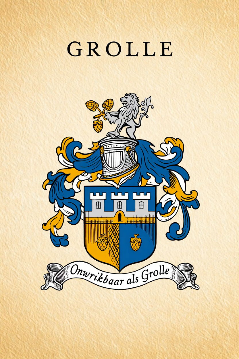 Familiewapen van de achternaam GROLLE (vergrendeld)