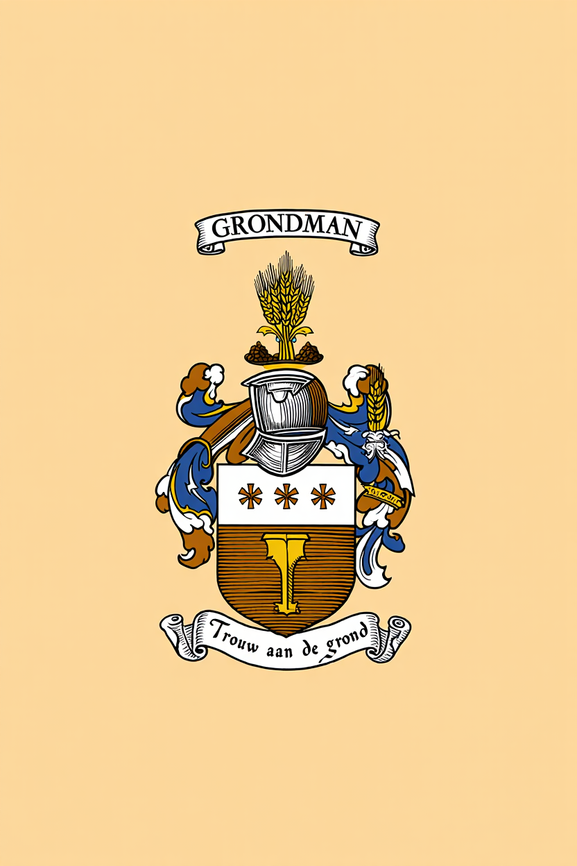 Familiewapen van de achternaam GRONDMAN (vergrendeld)