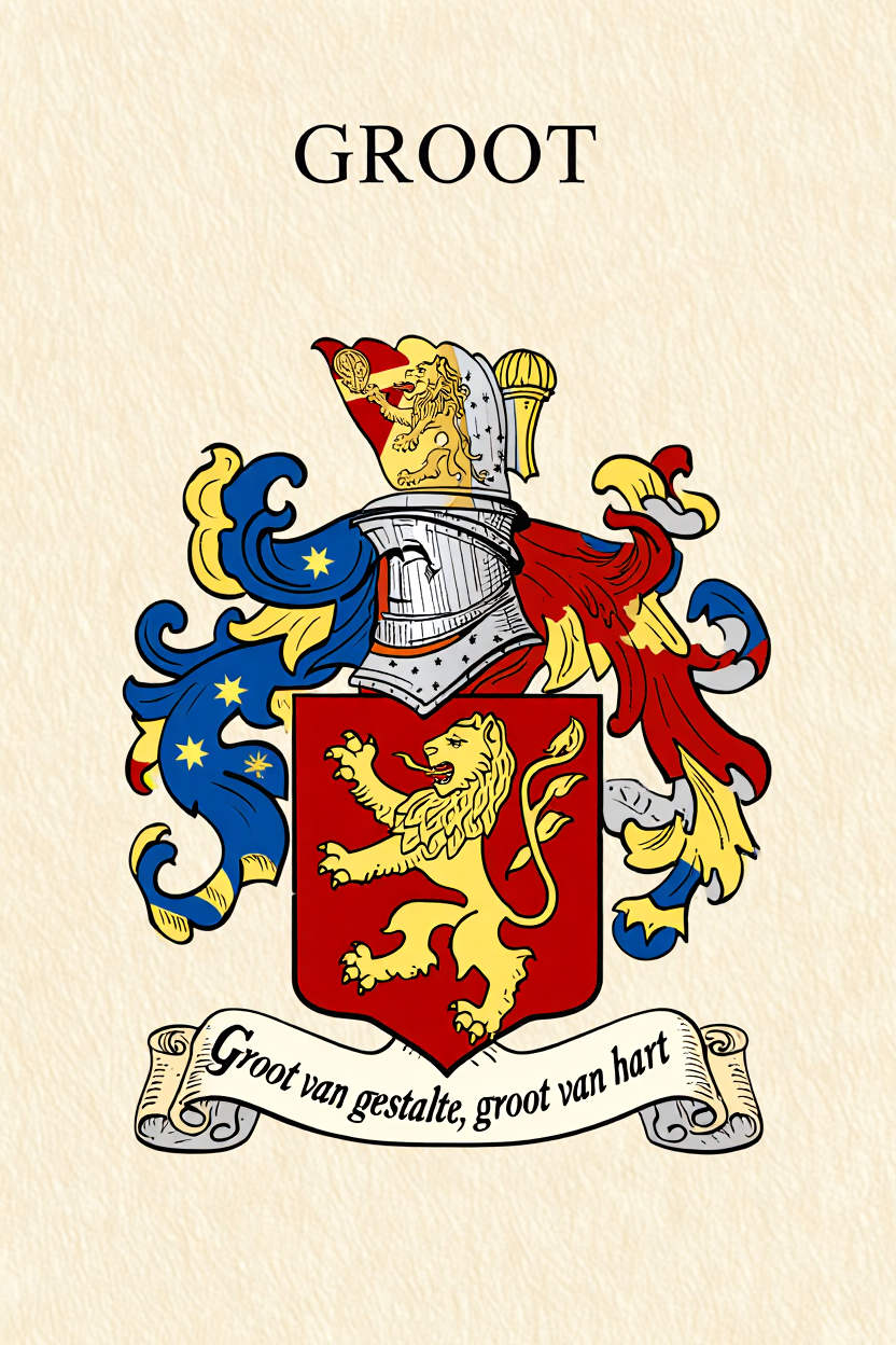 Familiewapen van de achternaam GROOT