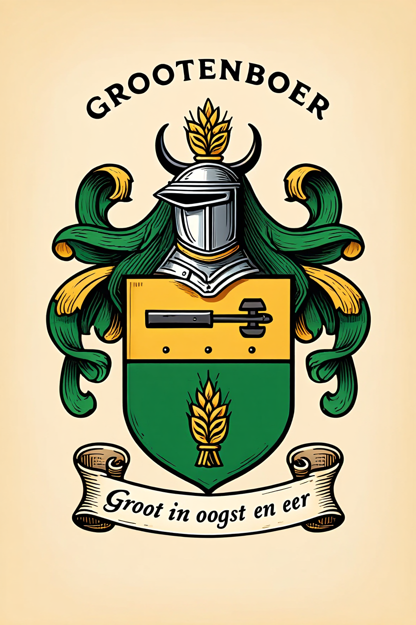 Familiewapen van de achternaam GROOTENBOER