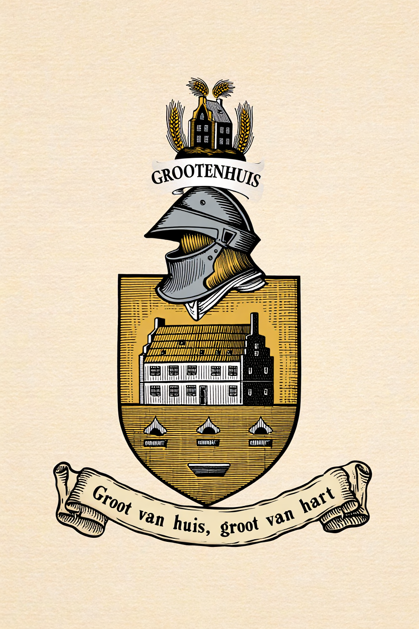 Familiewapen van de achternaam GROOTENHUIS (vergrendeld)