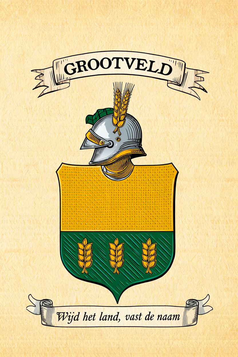 Familiewapen van de achternaam GROOTVELD