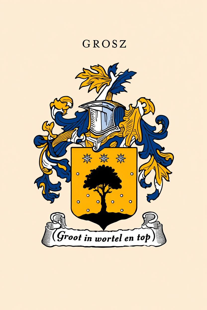 Familiewapen van de achternaam GROSZ (vergrendeld)