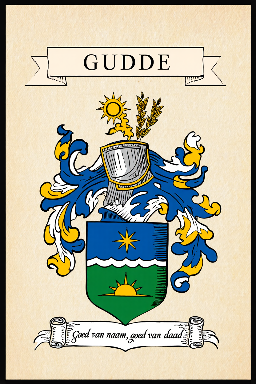 Familiewapen van de achternaam GUDDE