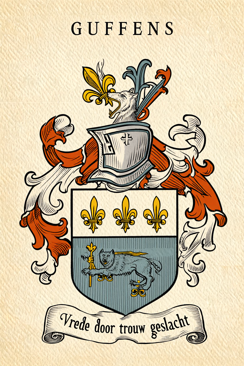 Familiewapen van de achternaam GUFFENS (vergrendeld)